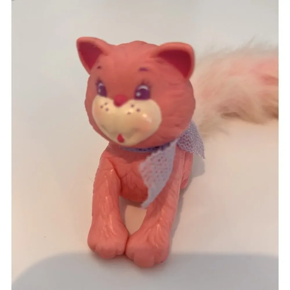 Kenner Furrever Friends Clip 'n Tails Kitty Cat Pink Long Tail